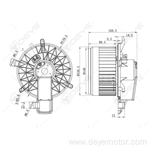 Car 12v blower motor automotive for CHRYSLER 300